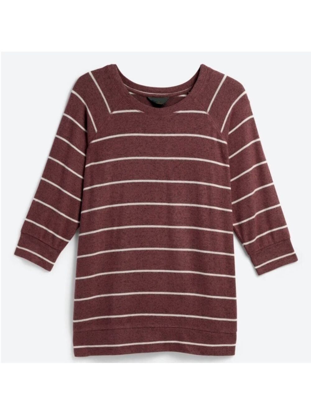 Burgundy Nautical Boat Neck Sweater
